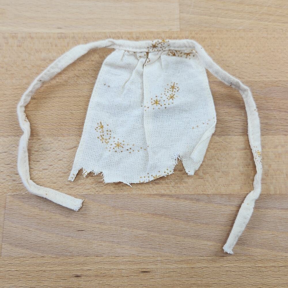 Vintage 1991 Disney Cinderella Rags Apron- Mattel Doll Clothes Accessory